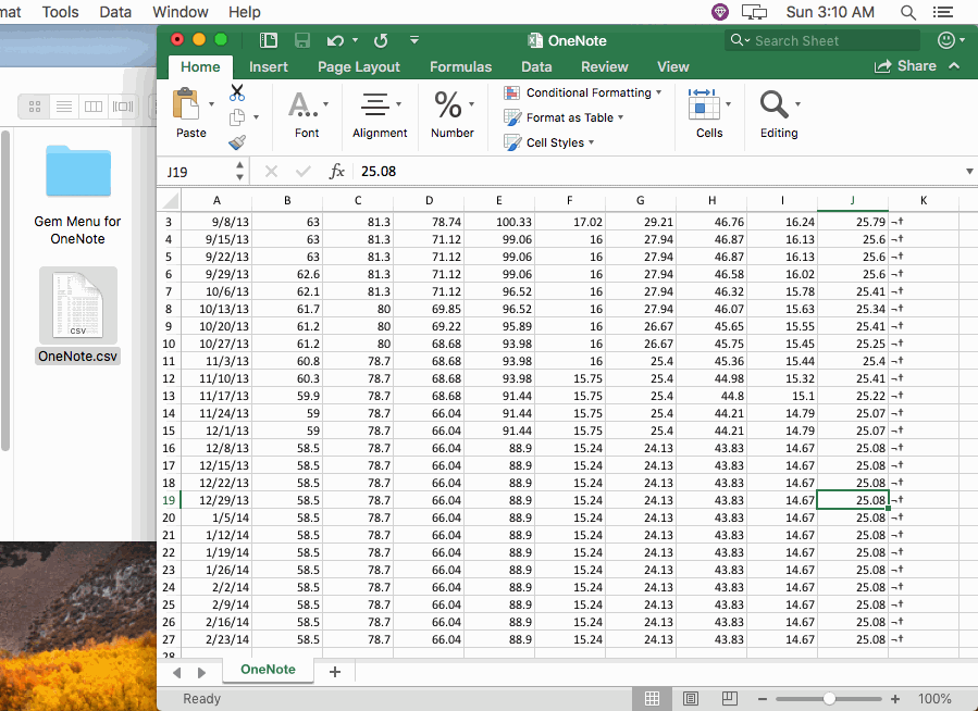 append tables excel for mac